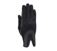 Gants d'équitation à paillettes RSL Riders Touch Good Luck Rose Taille 8