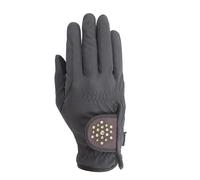Gants d'équitation avec pierres scintillantes RSL Riders Touch Ascona Marron Taille 5