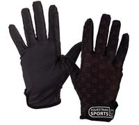 Gants d'équitation d'été QHP Noir XL