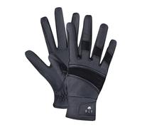 Gants d'équitation en cuir ELT Magnetize Winter Noir S