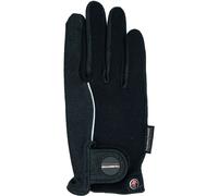 Gants d'équitation en cuir enfant Haukeschmidt Forever Noir Taille 6,5