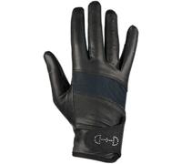 Gants d'équitation en cuir et en mesh femme Horze Noir 6