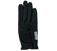 Gants d'équitation en cuir Haukeschmidt Magic Tack Noir Taille 7,5