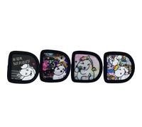 Gants d'équitation en cuir Haukeschmidt Pummel & Friends Patches Be Real Not Perfect Blanc TU