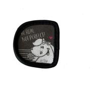 Gants d'équitation en cuir Haukeschmidt Pummel & Friends Patches Be Real Not Perfect Noir TU
