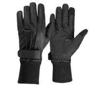 Gants d'équitation en cuir PU doublés polaire Horze Noir 6