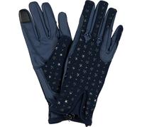 Gants d'équitation en maille enfant Equipage Maude Bleu 6/8 ans
