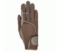 Gants d'équitation en serino et en mesh RSL Riders Touch London Marron L