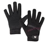 Gants d'équitation enfant QHP Lize Noir 2XS