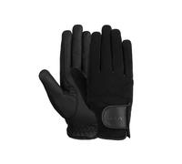Gants d'équitation femme Horze Mayla Noir Taille 7