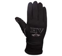 Gants d'équitation hiver femme HV Polo Noir M