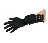 Gants d'équitation pour galop T de T Noir 8/10 ans