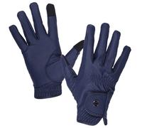 Gants d'équitation QHP Force Bleu L