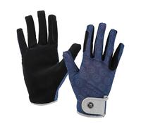 Gants d'équitation QHP Rosalynn Bleu 2XS