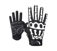 Gants d'équitation respirants avec motif squelette pour Halloween, antidérapants, résistants à l'usure