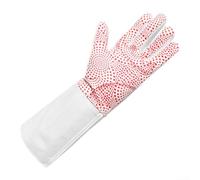 Gants d'escrime respirants antidérapants avec coutures renforcées et rembourrage partiel de la paume pour une meilleure protection pour l'entraînement en aluminium et épée (gauche S)