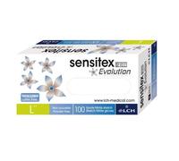 Gants d'examen jetable en nitrile LCH Sensitex Evolution - Taille L (8/9) - Lot de 100
