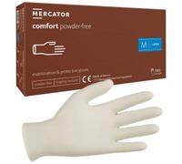 Gants d'examen latex non poudrés non stériles Comfort powder-free Mercator - Large - 8/9