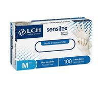 Gants d'examen latex non poudrés non stériles Sensitex - Medium - 7/8