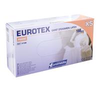 Gants d'examen latex poudrés non stériles Eurotex Euromedis - Extra-Small - 5/6