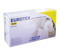Gants d'examen latex poudrés non stériles Eurotex Euromedis - Large - 8/9