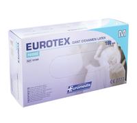 Gants d'examen latex poudrés non stériles Eurotex Euromedis - Medium - 7/8