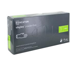 Gants d'examen vinyle non poudrés Vinylex Mercator (boite de 100) - Small - 6/7