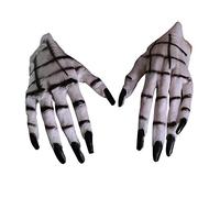 Gants d'Halloween fantôme effrayants loup-garou gants de sorcière squelette effrayant gants horreur zombie cadavre marchant morts gants doigts gants déguisement fête accessoires cosplay accessoires