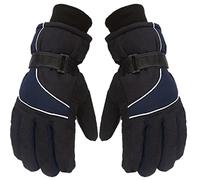 Gants d'hiver 2026 pour adulte - Pour le patinage, le snowboard - Coupe-vent - Chauds et durables - Bleu marine - Taille unique