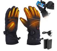 Gants d'hiver Chauds et élégants pour Hommes et Femmes, Gants Chauffants électriques Rechargeables, imperméables et Coupe-Vent, Chauffants pour Mains, compatibles écrans tactiles, idéal pour Cyclisme