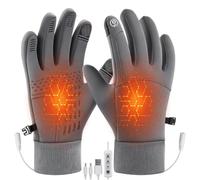 Gants d'hiver chauffants - Doublure chaude coupe-vent 5 V | Gants chauffe-mains pour les déplacements en hiver, le cyclisme en plein air, la moto, la conduite, le ski, la randonnée