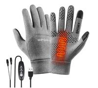 Gants D'hiver Chauffants - Gants Chauffants À Écran Tactile USB 3 Réglages, Manchons Chauffe-mains Électriques | Mitaines Thermiques Épaissies En Polyester | Pour Cyclisme Ski Extérieur Camping Condui