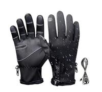 Gants D'hiver Chauffants - Gants De Ski Imperméables Unisexes Pour Écran Tactile | Chauffe-mains À Contrôle De Température Réglable À Trois Niveaux, Alimenté Par USB, Pour Randonnée Plein Air,