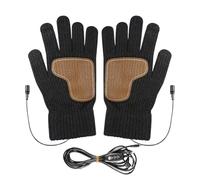 Gants d'hiver chauffants, mitaines de cyclisme thermiques à écran tactile USB, gants chauffants pour hommes et femmes, matériau doux et chaud, faciles à charger, équipement d'extérieur pour le ski, la