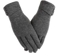 Gants d'hiver for écran tactile en tissu de velours for femmes | Multicolore 22 x 8,5 cm Scénario d'utilisation : conduite, équitation, ski, vie quotidienne.