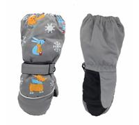Gants D'hiver Imperméables Coupe-Vent À Longues Manches Pour Enfants, Mignons Imprimés De Lapin Et De Cerf, Épais Et Chauds, Ski De Neige, Mitaines Antidérapantes 2-6 T