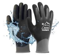 Gants d'hiver imperméables, gants de travail thermiques pour temps froid, écran tactile, super adhérent, pour jardinage, pêche, lavage de voiture, travail au congélateur, gris, XL