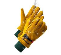 Gants d'hiver imperméables pour enfants, en daim de daim, FEISHDEK isolés, coupe-vent, par temps froid, gants de travail d'hiver pour enfants de 5 à 7 ans, gants de ski pour filles et garçons pour