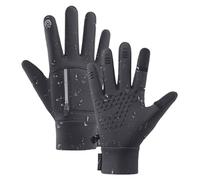 Gants d'hiver imperméables pour homme - Gants thermiques doublés - Gants d'hiver imperméables pour écran tactile - Pour le sport et le football par temps froid