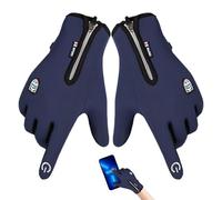 Gants d'hiver pour écran tactile - Fermeture éclair - Gants d'hiver pour écran tactile, gants chauds pour temps froid, congélateur, gants de travail, doublure en flanelle douce, silicone antidérapant