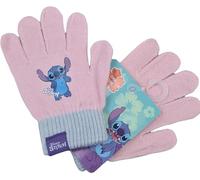 Gants d'hiver pour enfants 2 pièces hiver unisexe taille unique (STITCH Rose)