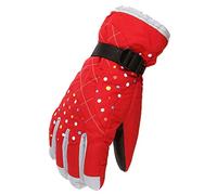 Gants d'hiver pour femmes froid velours coupe-vent neige et sport gants chauds en nylon gants femmes (B, taille unique)