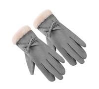 Gants d'hiver pour homme et femme - Écran tactile - En polaire - Coupe-vent - Chaud - Tricot - Doublure polaire - Confortable - Pour l'intérieur