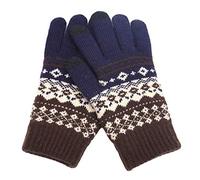 Gants d'hiver pour homme et femme Gants tricotés doux et chauds Gants thermiques légers et chauds Écran tactile Gants tricotés extensibles en peluche Gants thermiques Cadeau pour les jours froids