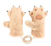 Gants d'hiver pour homme et femme - Motif dessin animé mignon - Écran tactile - En polaire - Coupe-vent - Chaud - Pour le ski - Doublure en polaire confortable - Invisible