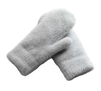 Gants d'hiver pour homme et femme - Version coréenne - Joli sac à doigts pour homme - Épais et chaud - Pour l'entraînement - Ski - Course à pied - Fête sportive - Vie quotidienne - Gris - Taille