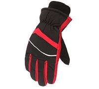 Gants d'hiver pour l'extérieur, la neige, le patinage, le snowboard, coupe-vent, chauds et résistants, accessoires (rouge, taille unique)