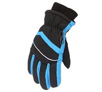 Gants d'hiver pour l'extérieur, la neige, le patinage, le snowboard, coupe-vent, chauds et résistants, accessoires (bleu ciel, taille unique)