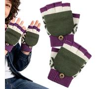 Gants d'hiver pour Mitaines à demi-doigts en maille extensible avec bouton | Gants d'hiver pour Pour garçons et filles, jeux en plein air vélo football baseball, fêtes de fin d'année et Nouvel