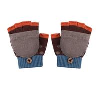 Gants d'hiver pour Mitaines Demi-doigts Chaudes en Tricot Extensible avec | Gants Extensibles pour pour garçons et filles, extérieur, vélo, football, baseball, vacances de Noël, Nouvel An,